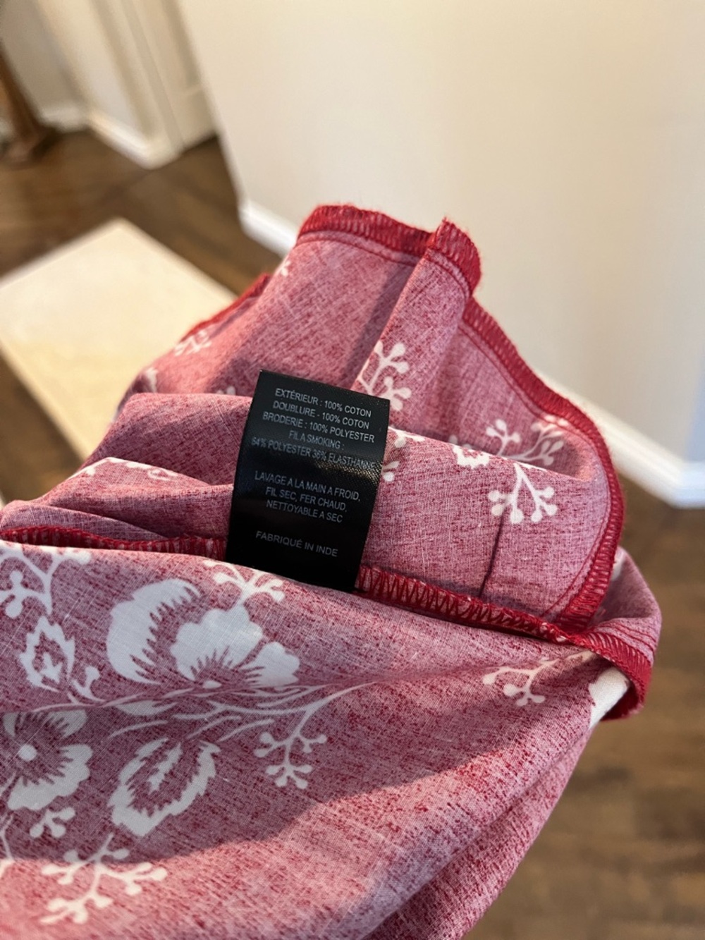 Sea New York Red Floral Smocked Yoke Dress - Picture 5 of 5